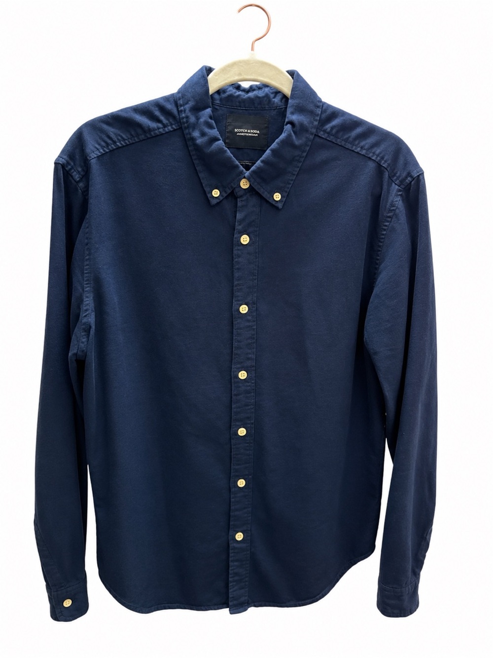 Scotch & Soda Navy Button-Down Long Sleeve Shirt